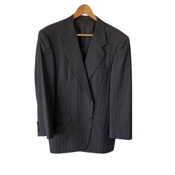 Hickey Freeman Boardroom Blazer Sports Coat Suit Jacket Wool 42Reg Two Button - Picture 1 of 13